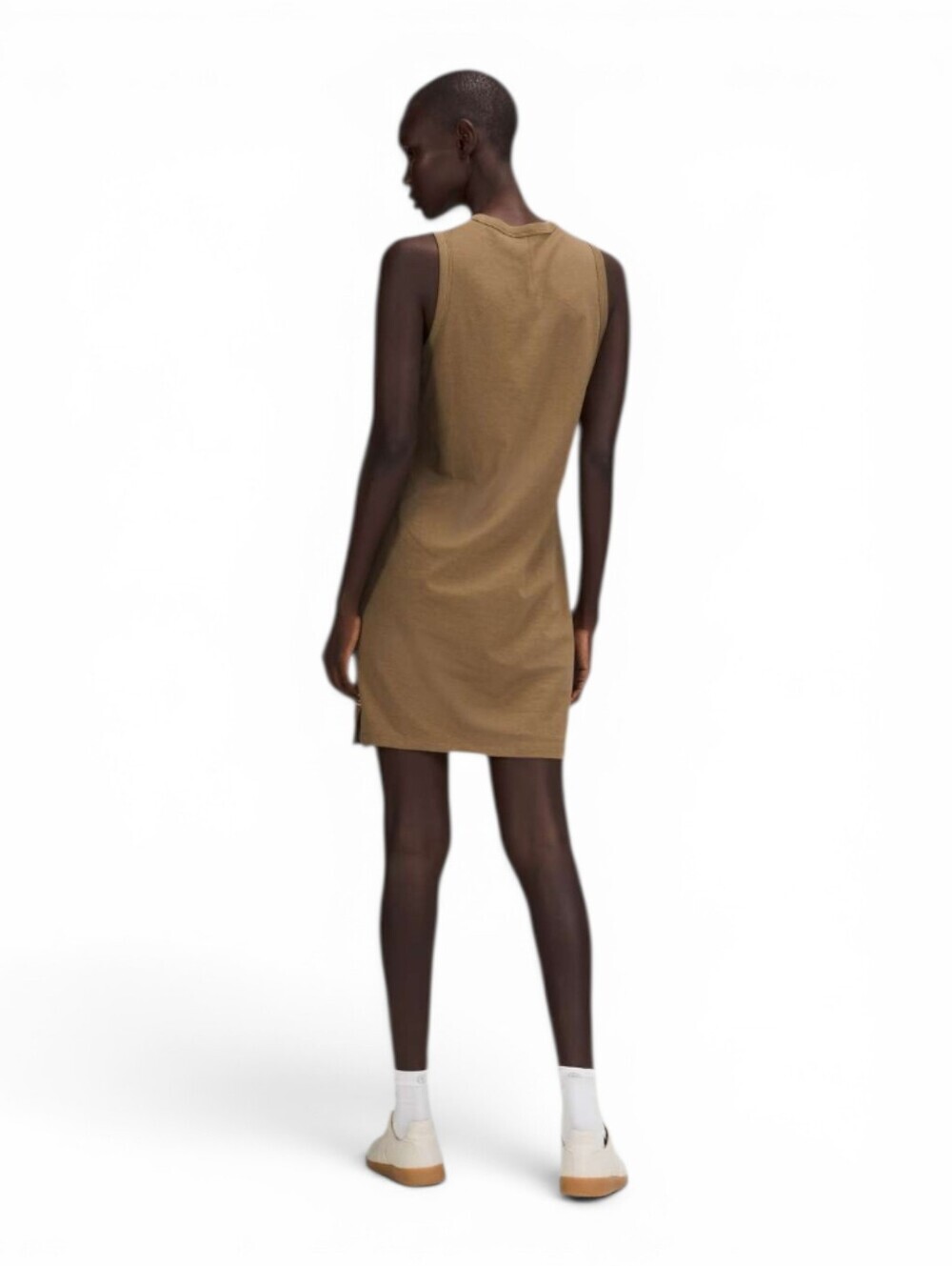 Lululemon Athletica Classic Fit Cotton Moni Dress In Artifact Olive Brown Size 4 - Picture 2 of 6
